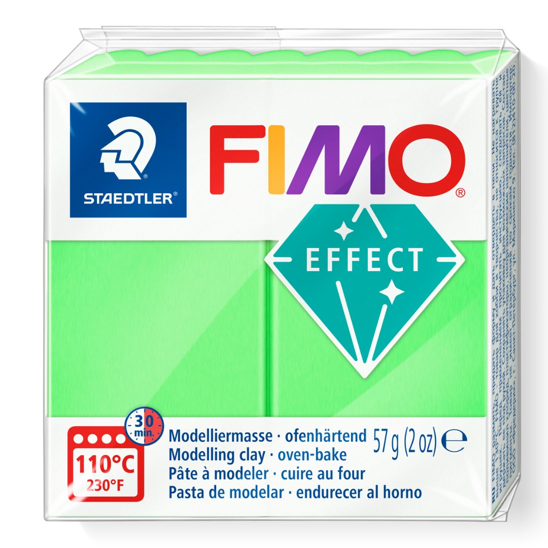 Green Neon Modelling Clay Fimo Effect 57 gr Green Neon Modelling Clay Fimo Effect 57 gr