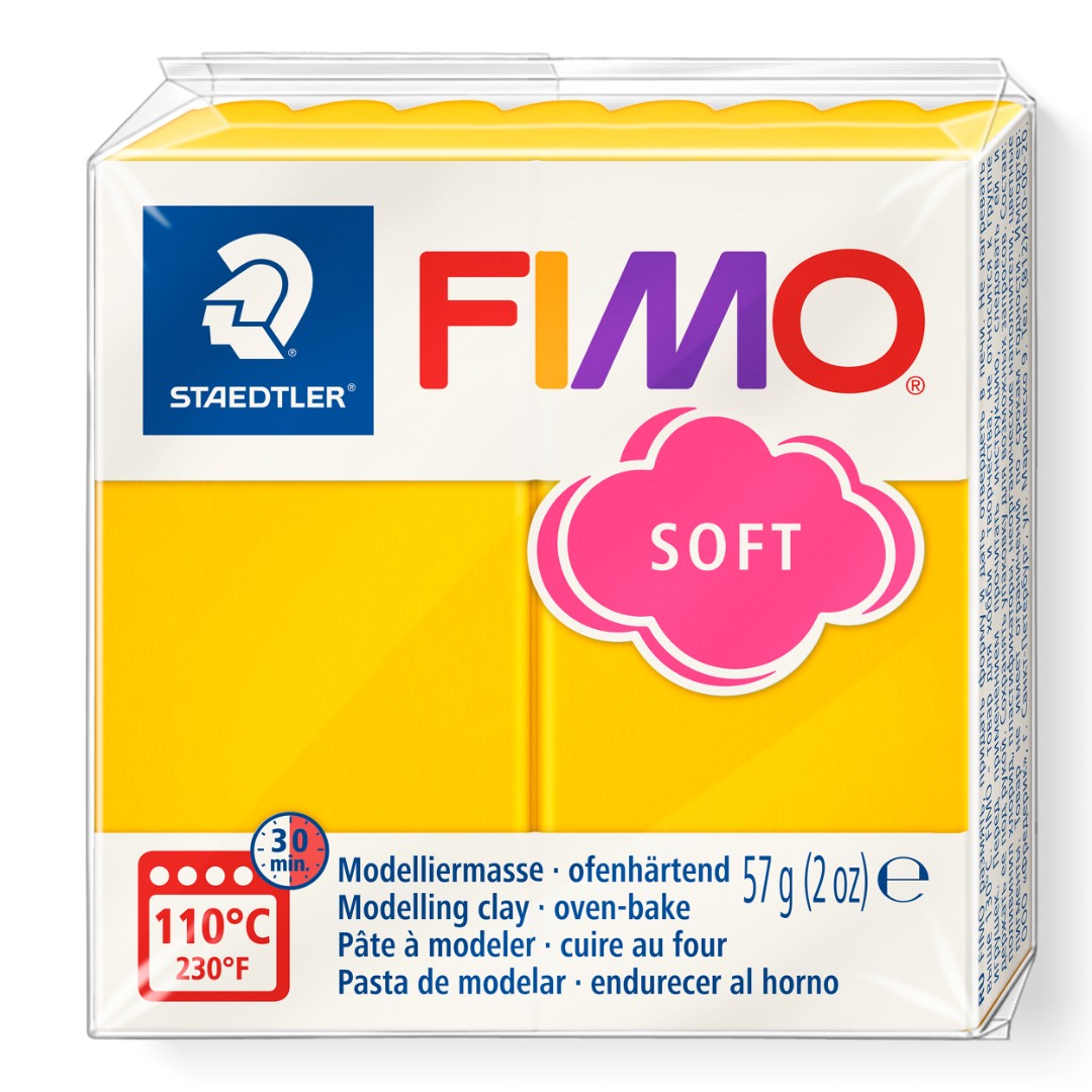 Fimo soft boetseerklei 56 g zonnegeel
