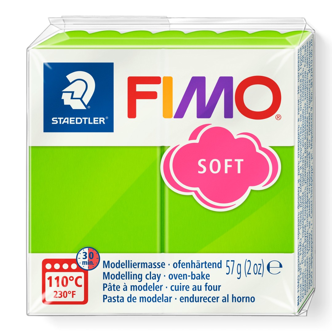 Fimo soft boetseerklei 57 g appelgroen Fimo soft boetseerklei 57 g appelgroen