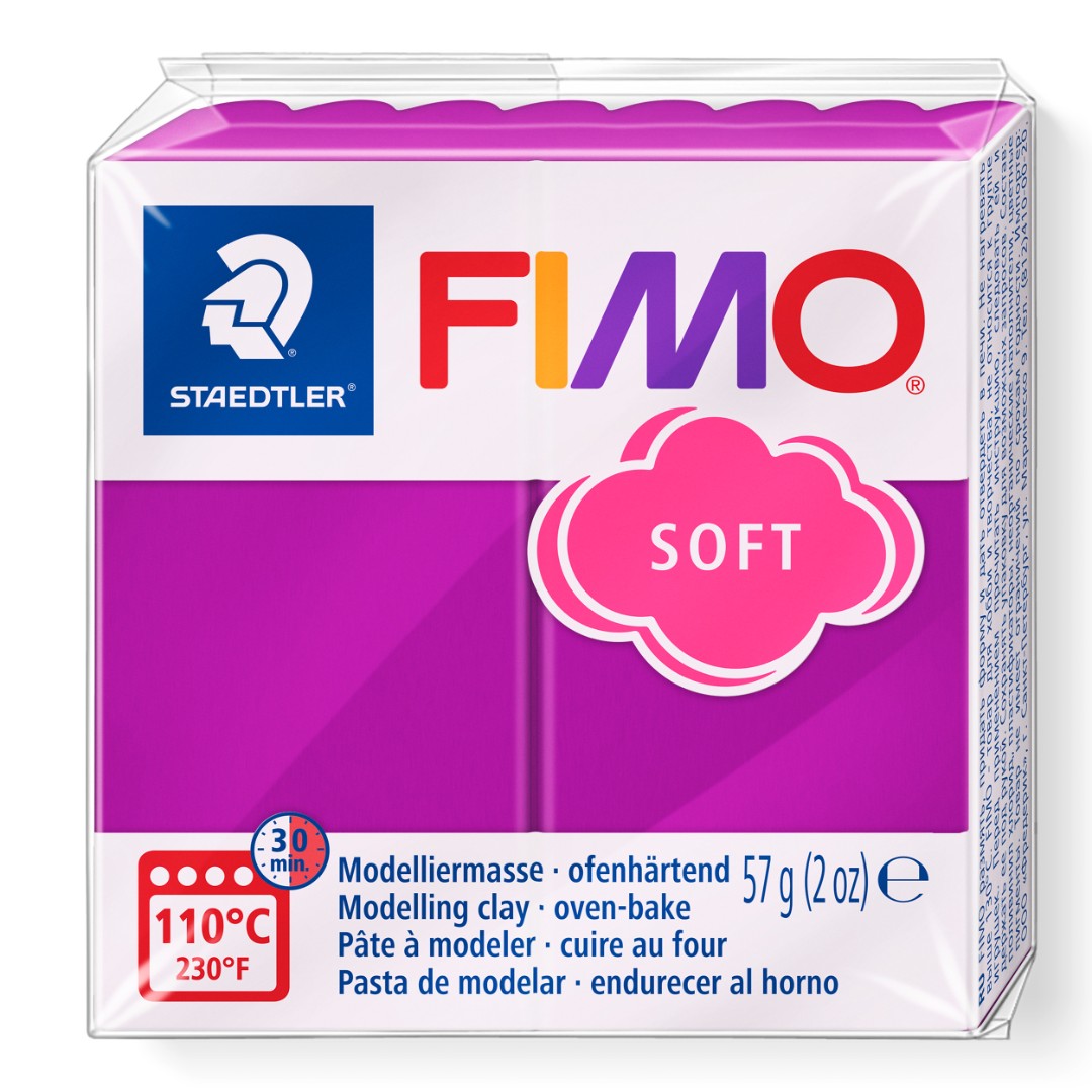 Fimo soft boetseerklei 57 g purperviolet Fimo soft boetseerklei 57 g purperviolet
