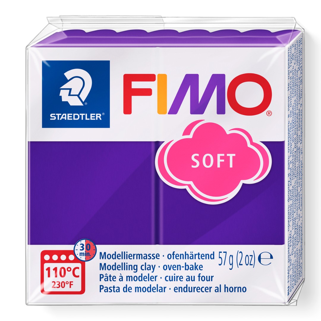 Fimo soft boetseerklei 56 g pruim Fimo soft boetseerklei 56 g pruim