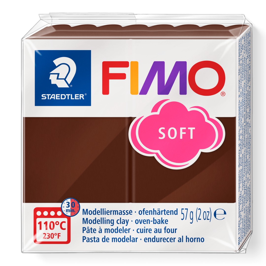 Fimo soft boetseerklei 56 g choco
