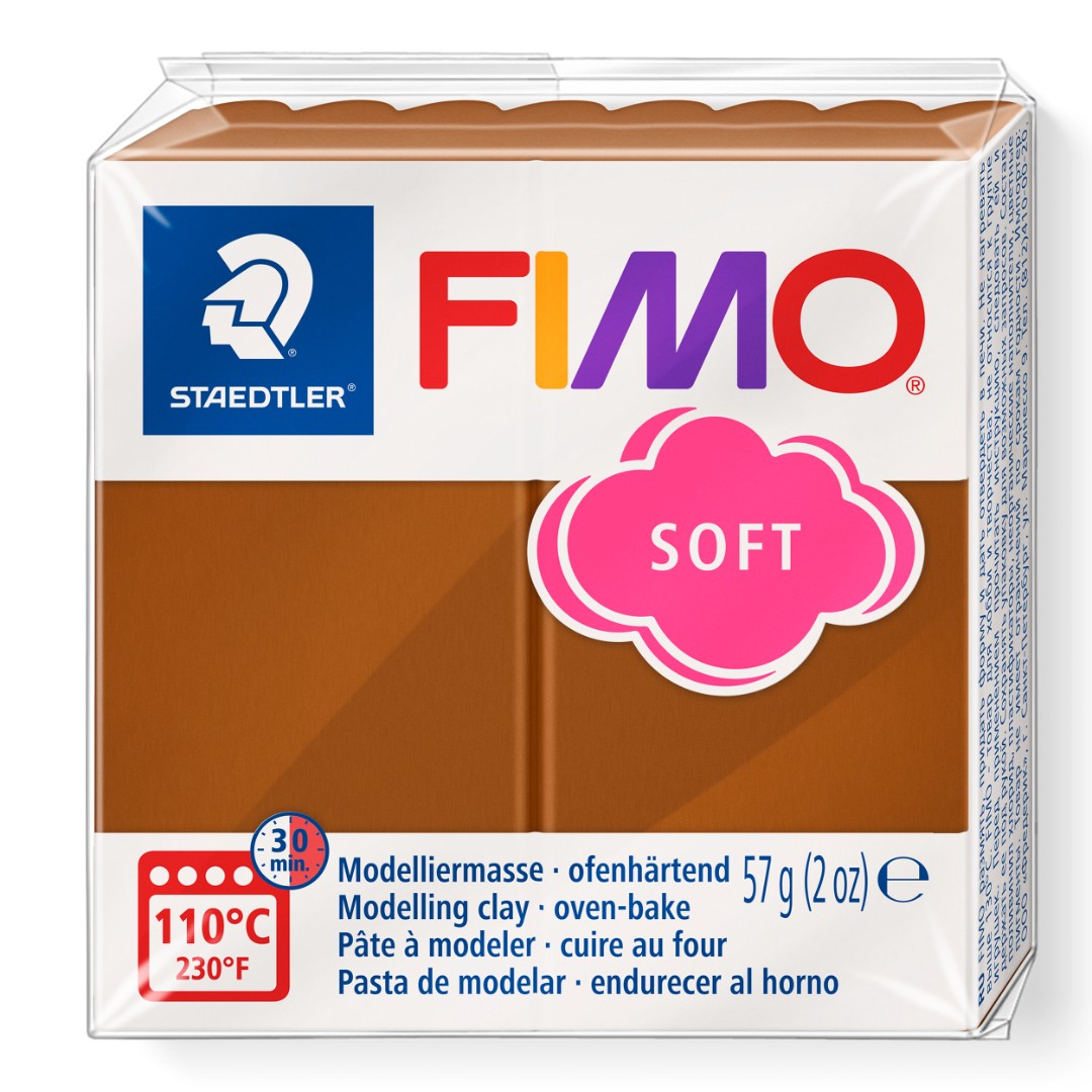 Fimo soft boetseerklei 56 g caramel Fimo soft boetseerklei 56 g caramel