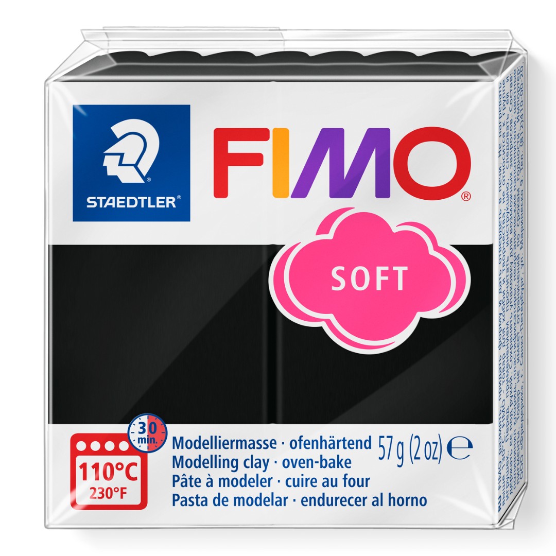 Mod. clay Fimo soft black 56 g Mod. clay Fimo soft black 56 g