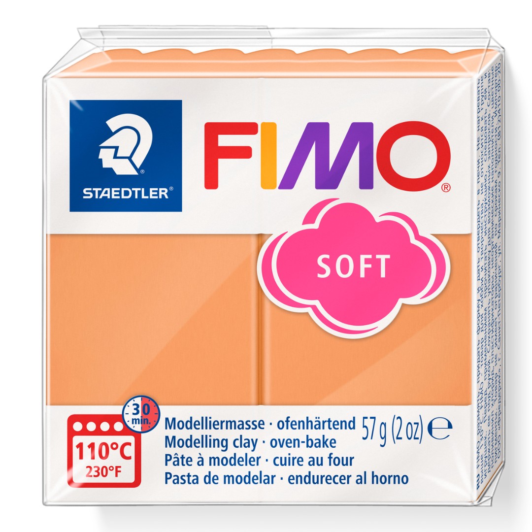 Fimo soft boetseerklei 57 g papaya sorbet Fimo soft boetseerklei 57 g papaya sorbet