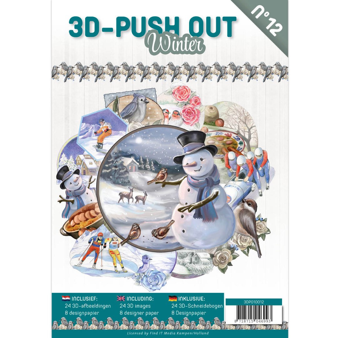 3D Push Out book 12 - Winter 3D Push Out book 12 - Winter