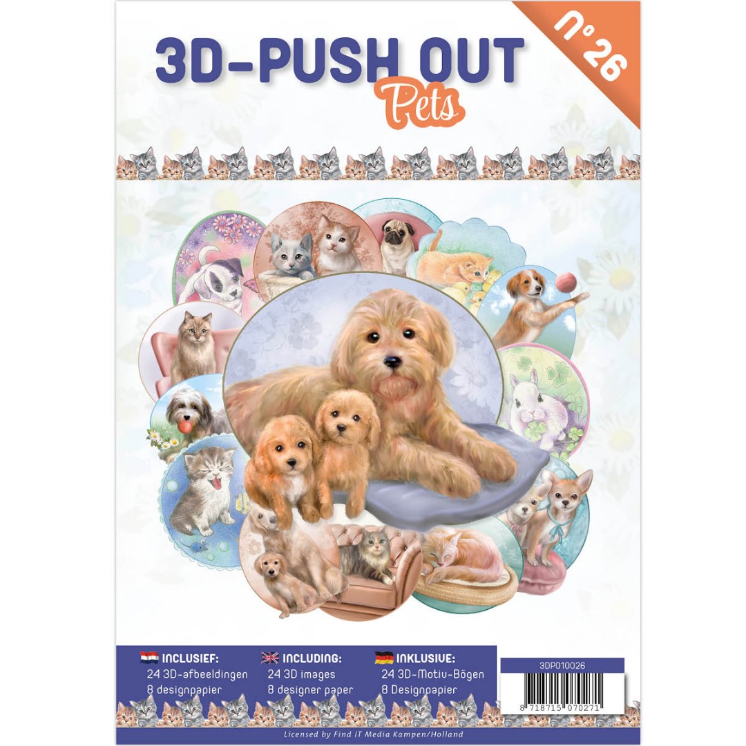 3D Push Out book 26 - Pets 3D Push Out book 26 - Pets