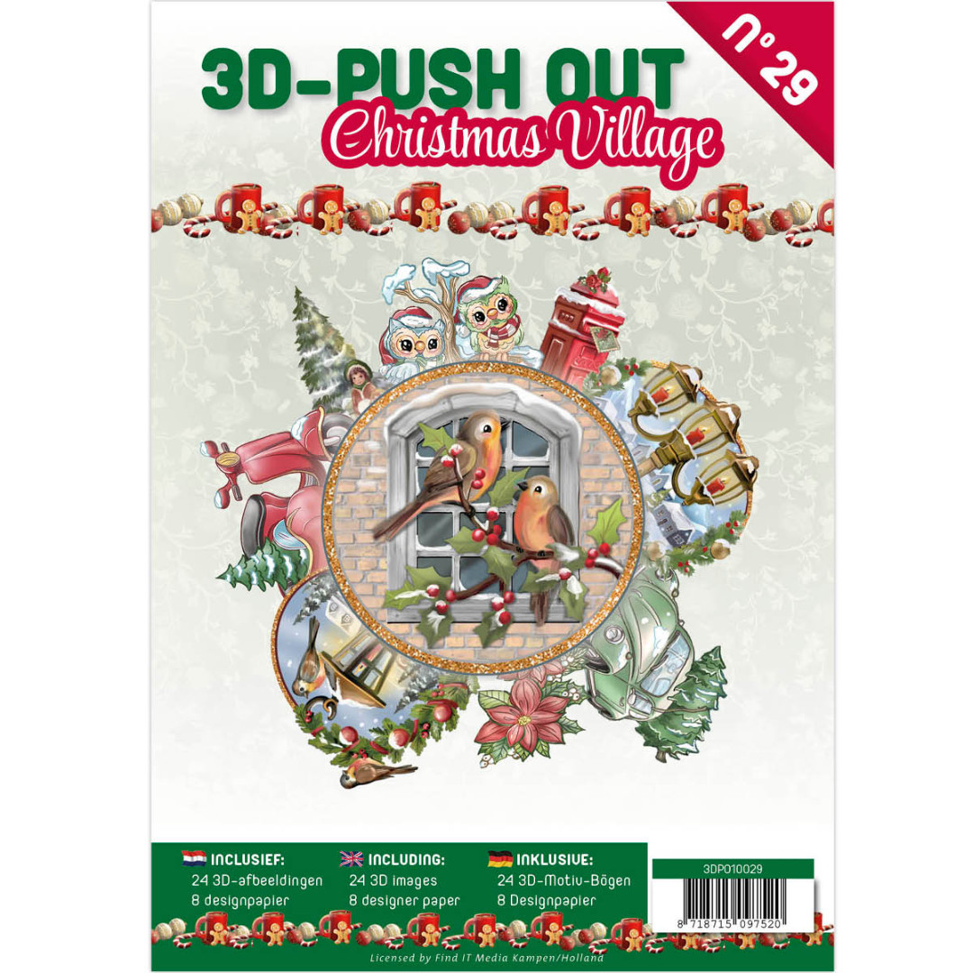 3D Push Out book 29 - Christmas Village 3D Push Out book 29 - Christmas Village