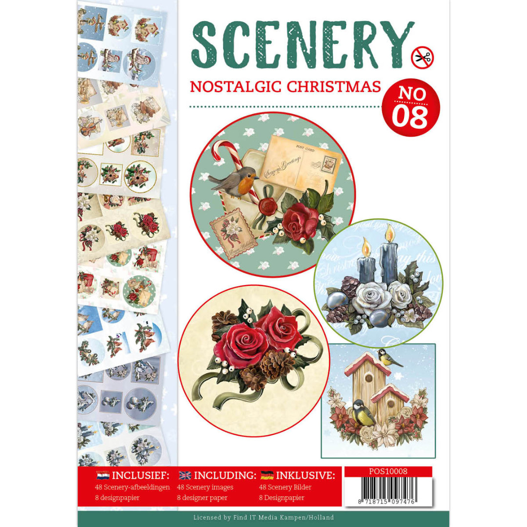 Push Out book Scenery 8 - Nostalgic Christmas Push Out book Scenery 8 - Nostalgic Christmas