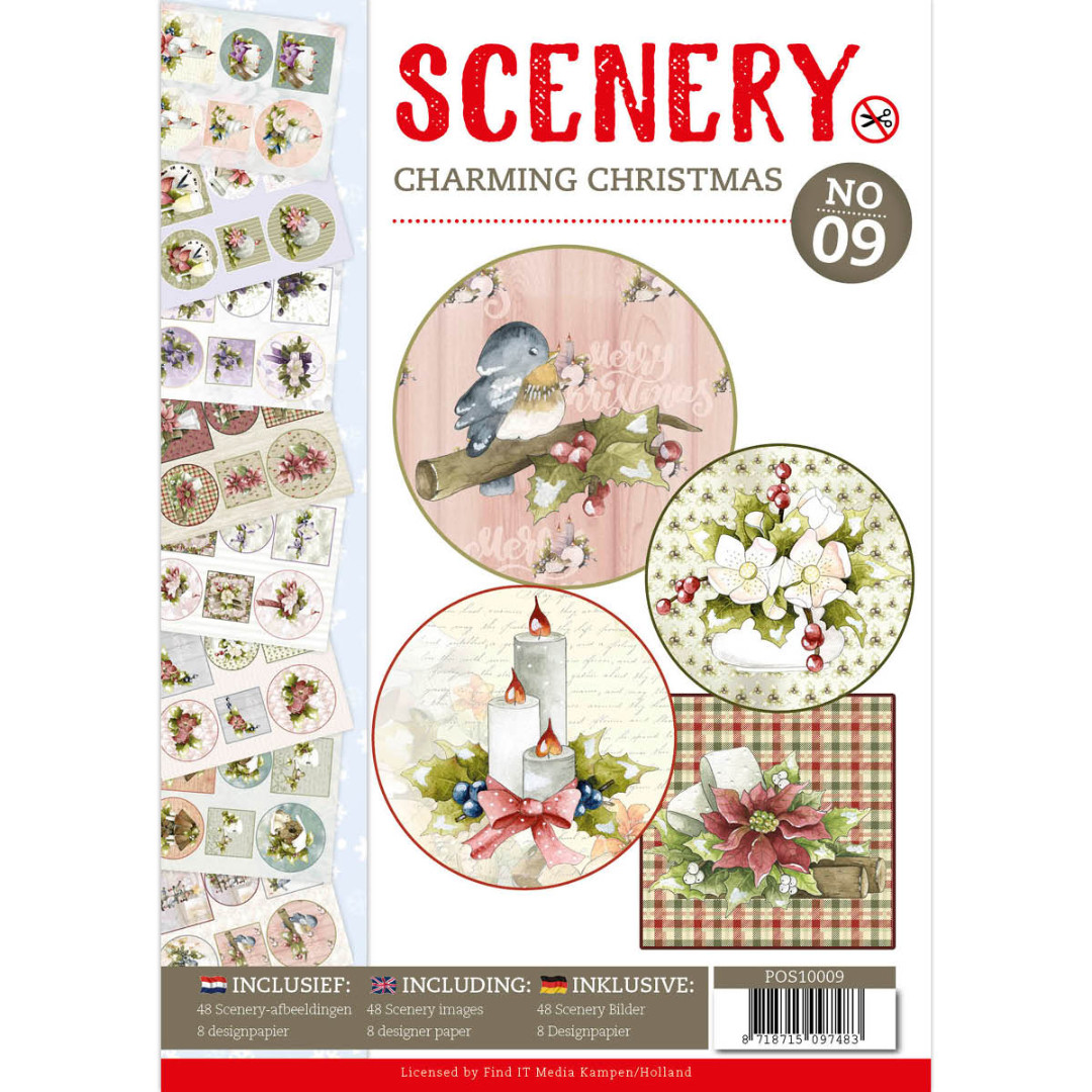 Push Out book Scenery 9 - Charming Christmas Push Out book Scenery 9 - Charming Christmas