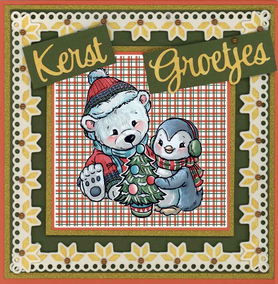 Nr. 4 Happy Christmas Push Out boek Scenery