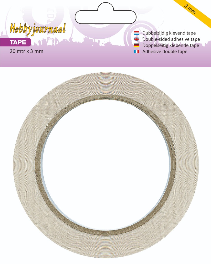 Hobbyjournaal - Double Sided Tape - 3 mm