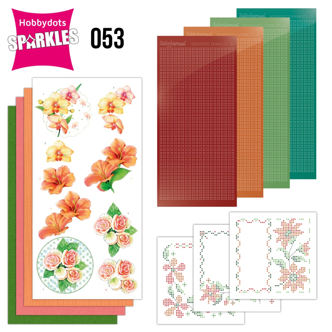 Nr. 53 Sparkles Set Exotic Flowers by Jeanine's Art Nr. 53 Sparkles Set Exotic Flowers by Jeanine's Art