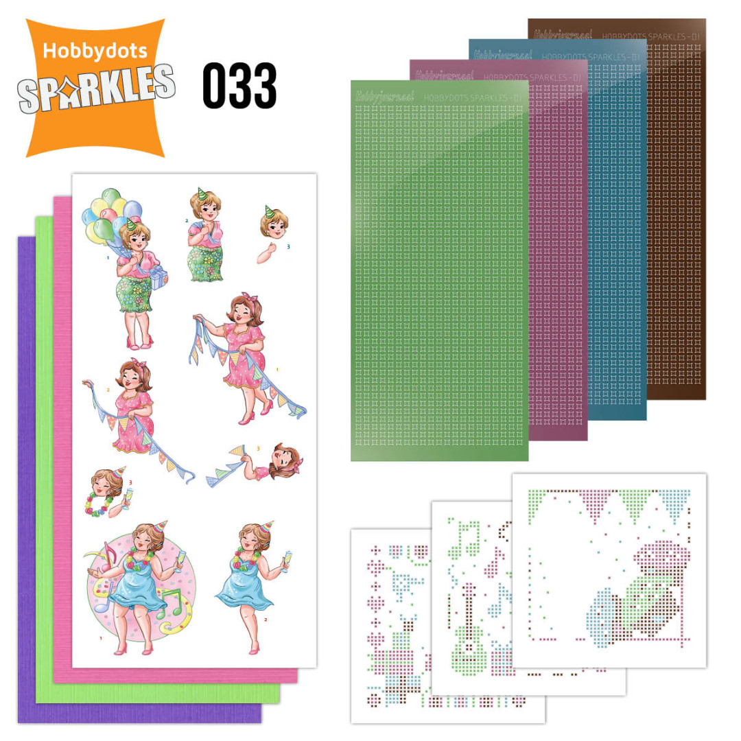 Nr 33 Sparkles Set Party Bubbly Girls by Yvonne Creations Nr 33 Sparkles Set Party Bubbly Girls by Yvonne Creations