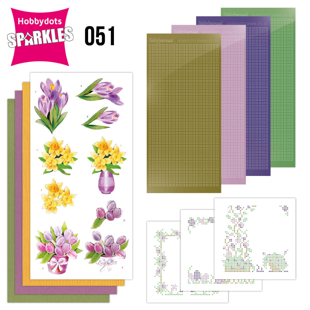 Nr. 51 Sparkles Set Spring Flowers - Jeanine's Art Nr. 51 Sparkles Set Spring Flowers - Jeanine's Art