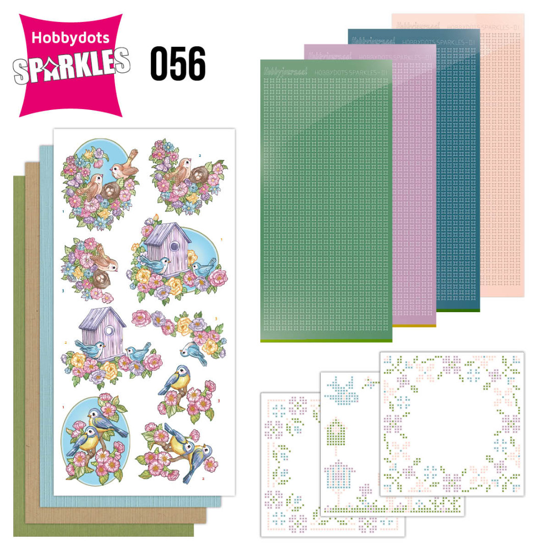 Sparkles Set 56 - Yvonne Creations - Flowers and Birds Sparkles Set 56 - Yvonne Creations - Flowers and Birds