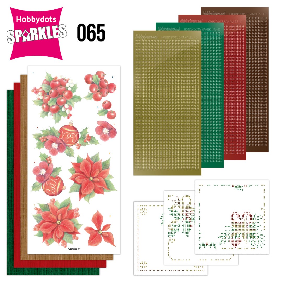 Sparkles Set 65 - Jeanine's Art - Christmas Red Flowers Sparkles Set 65 - Jeanine's Art - Christmas Red Flowers