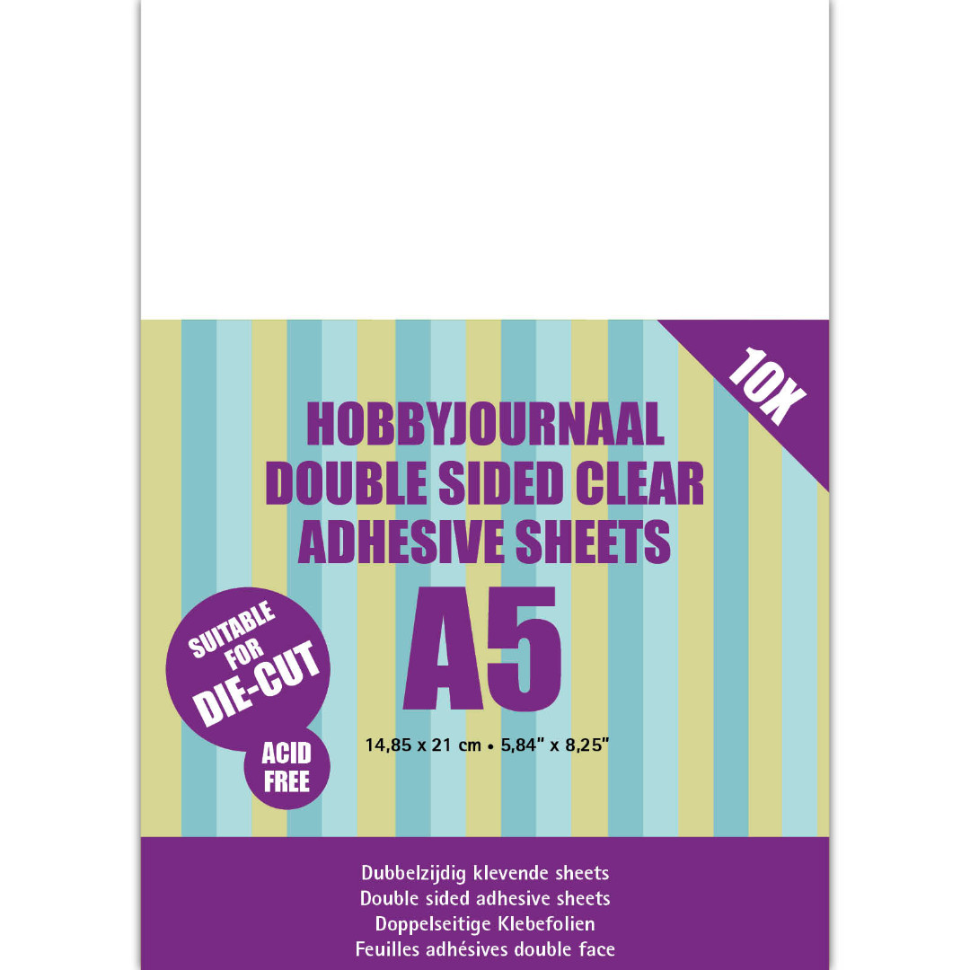 A5 Dubbelzijdig zelfklevende transparante sheets