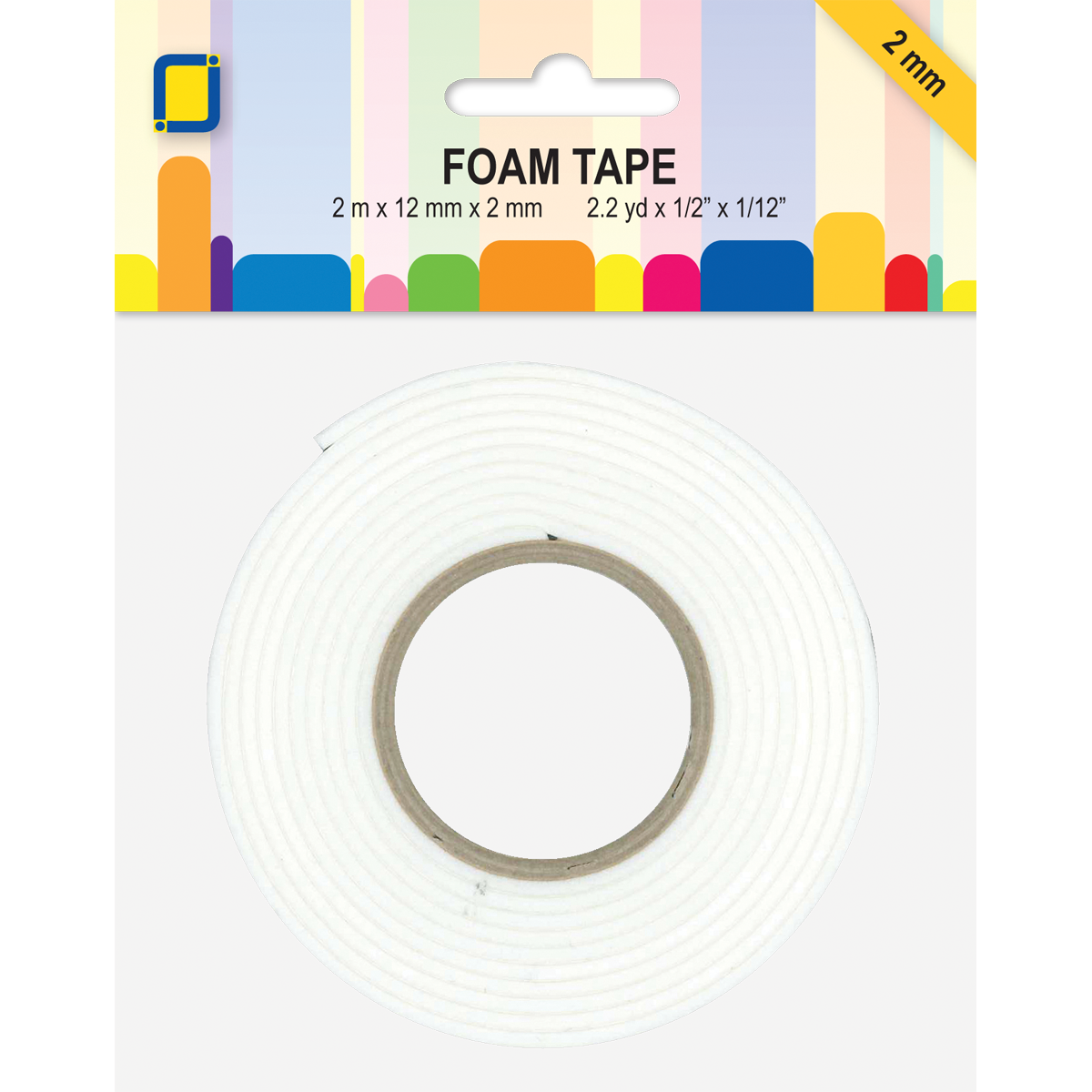 2mm Rol Dubbelzijdig Zelfklevend Foamtape