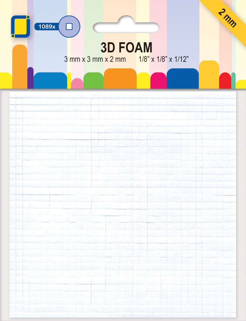 3D Foam dots mini 2 mm.