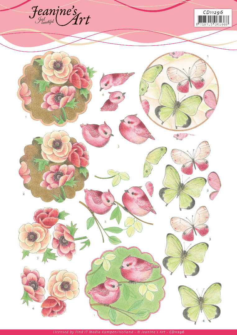 Wonderful Nature 3D Cutting Sheet by Jeanine's Art