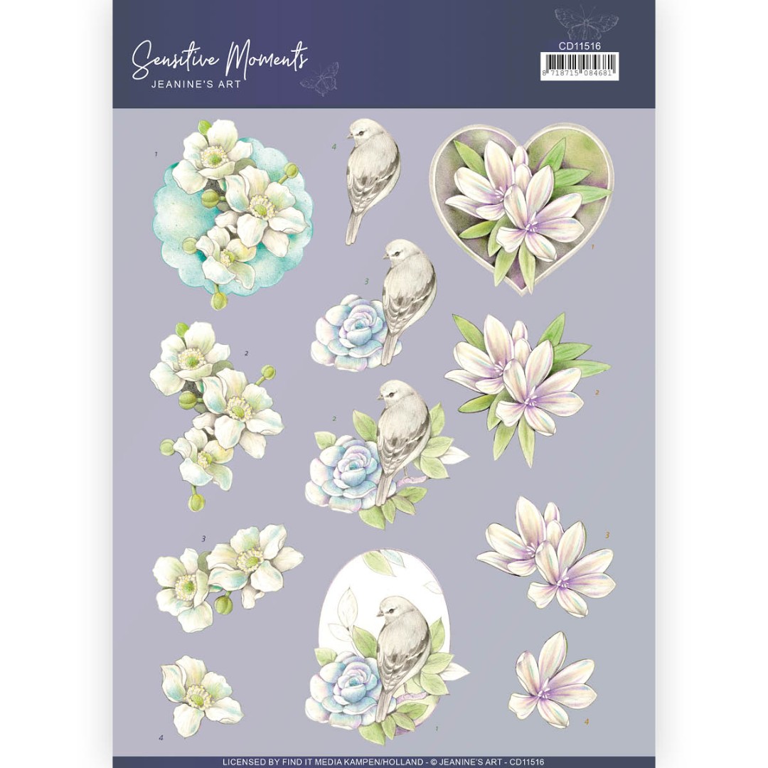 Rose 3D Cutting Sheet Sensitive Moments by Jeanine's Art