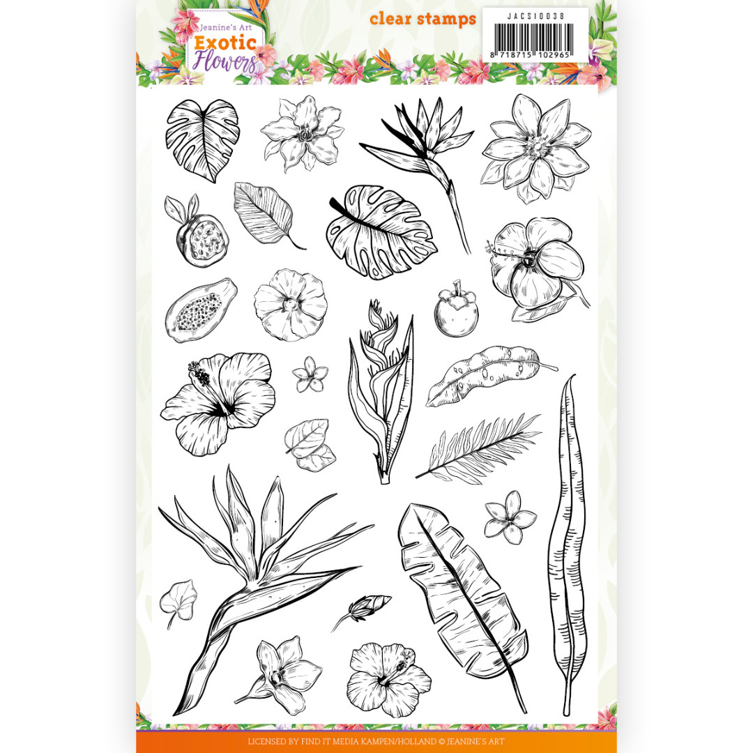 Clear Stamps - Jeanine's Art - Exotic Flowers Clear Stamps - Jeanine's Art - Exotic Flowers