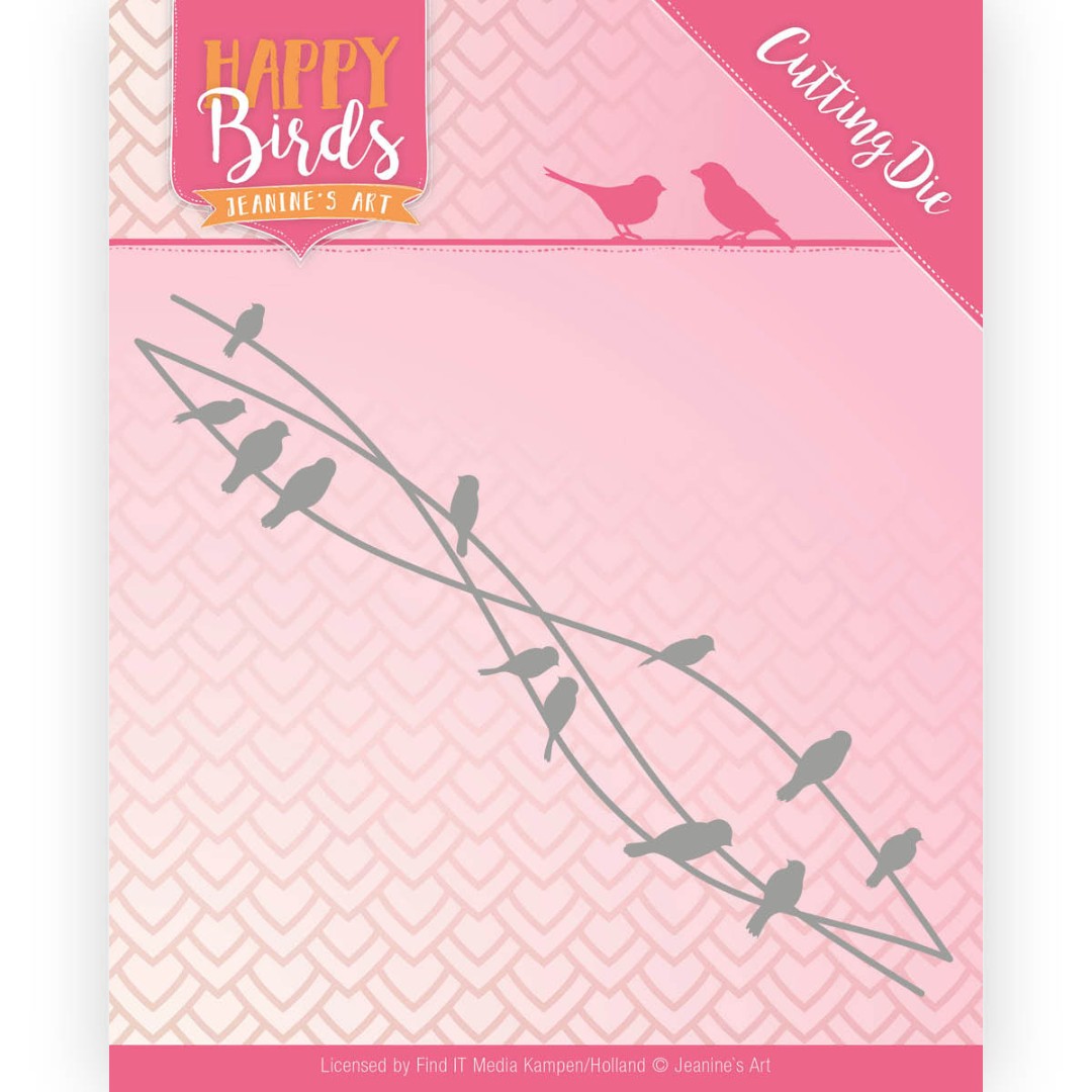 Bird Friends Happy Birds Cutting Die van Jeanine's Art Bird Friends Happy Birds Cutting Die van Jeanine's Art