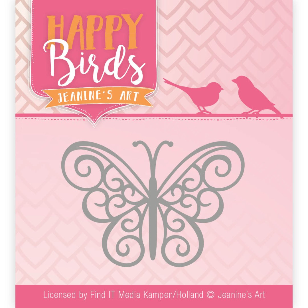 Butterfly Happy Birds Cutting Die van Jeanine's Art Butterfly Happy Birds Cutting Die van Jeanine's Art