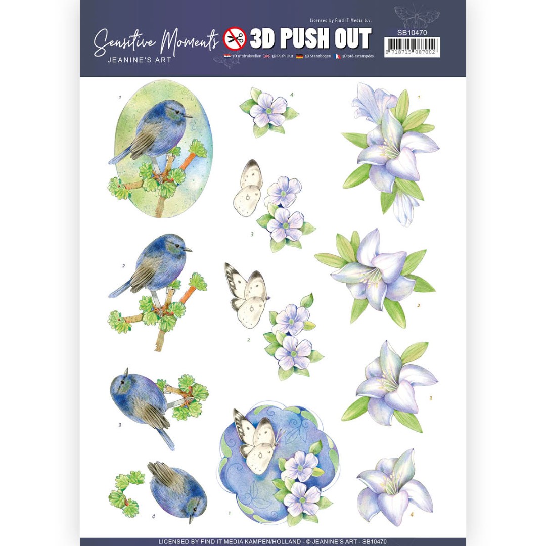 Lily 3D Push Out Sensitive Moments by Jeanine's Art