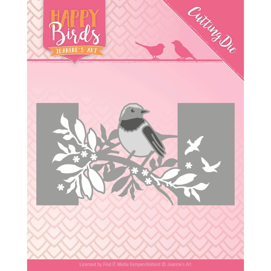 Bird Sleeve Happy Birds Cutting Die van Jeanine's Art Bird Sleeve Happy Birds Cutting Die van Jeanine's Art