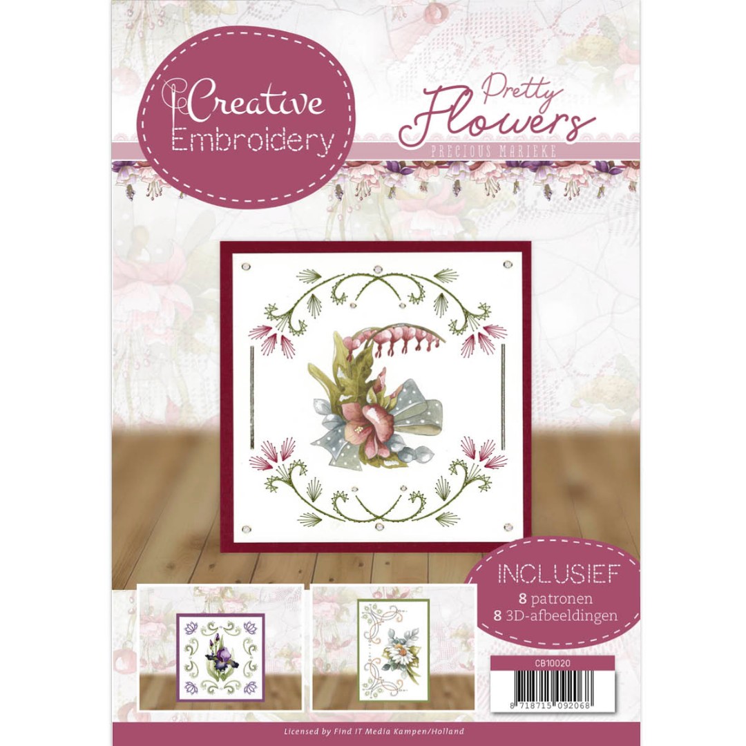 Nr. 20 Book Creative Embroidery Pretty Flowers by Precious Marieke Nr. 20 Book Creative Embroidery Pretty Flowers by Precious Marieke