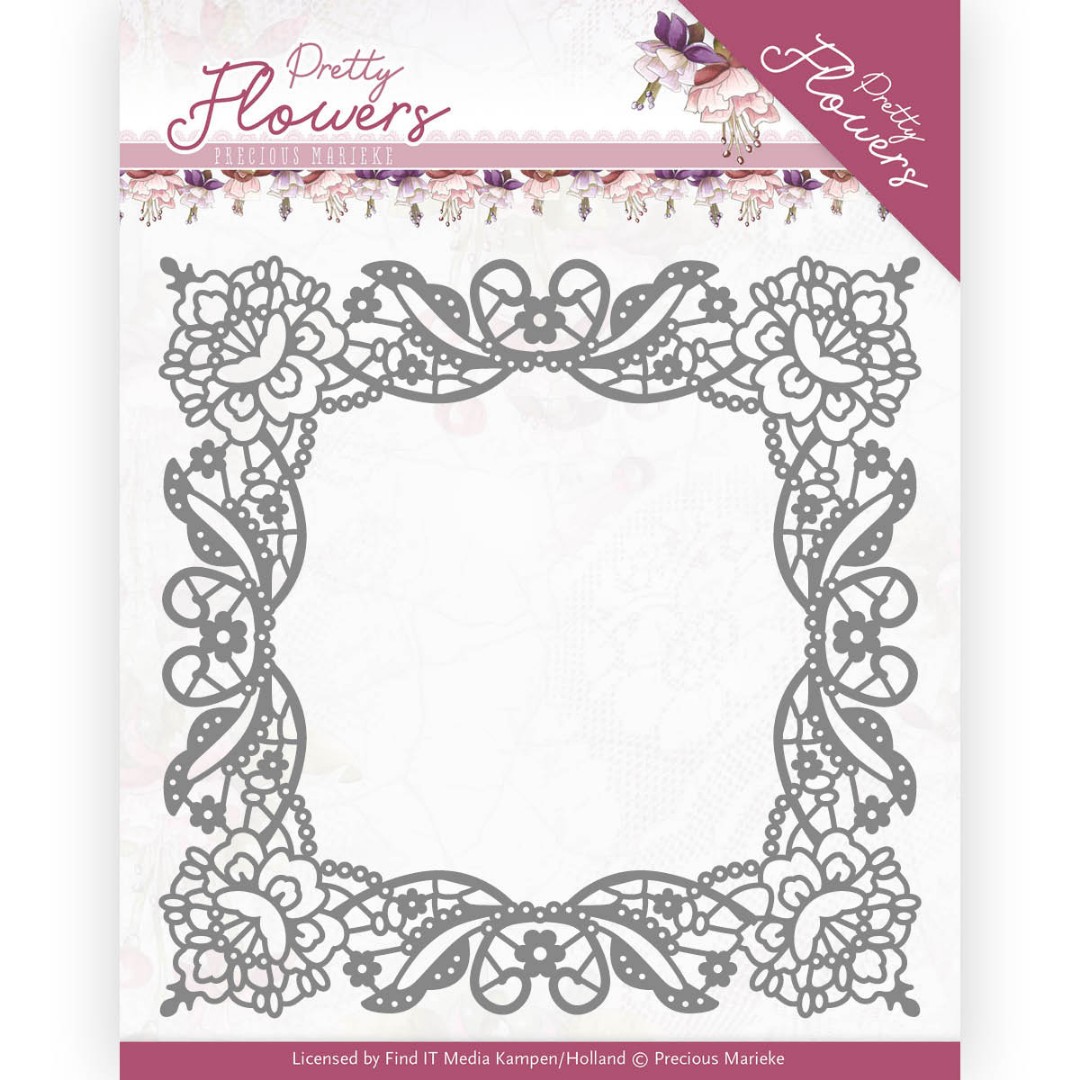 Lace Frame Pretty Flowers Cutting Die by Precious Marieke Lace Frame Pretty Flowers Cutting Die by Precious Marieke