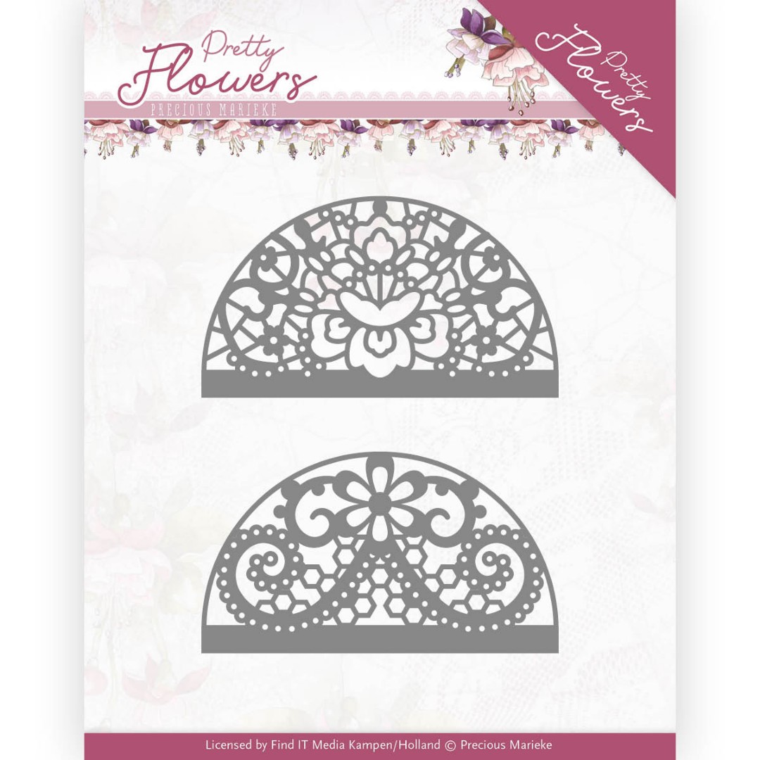 Lace Circle Pretty Flowers Cutting Die by Precious Marieke Lace Circle Pretty Flowers Cutting Die by Precious Marieke