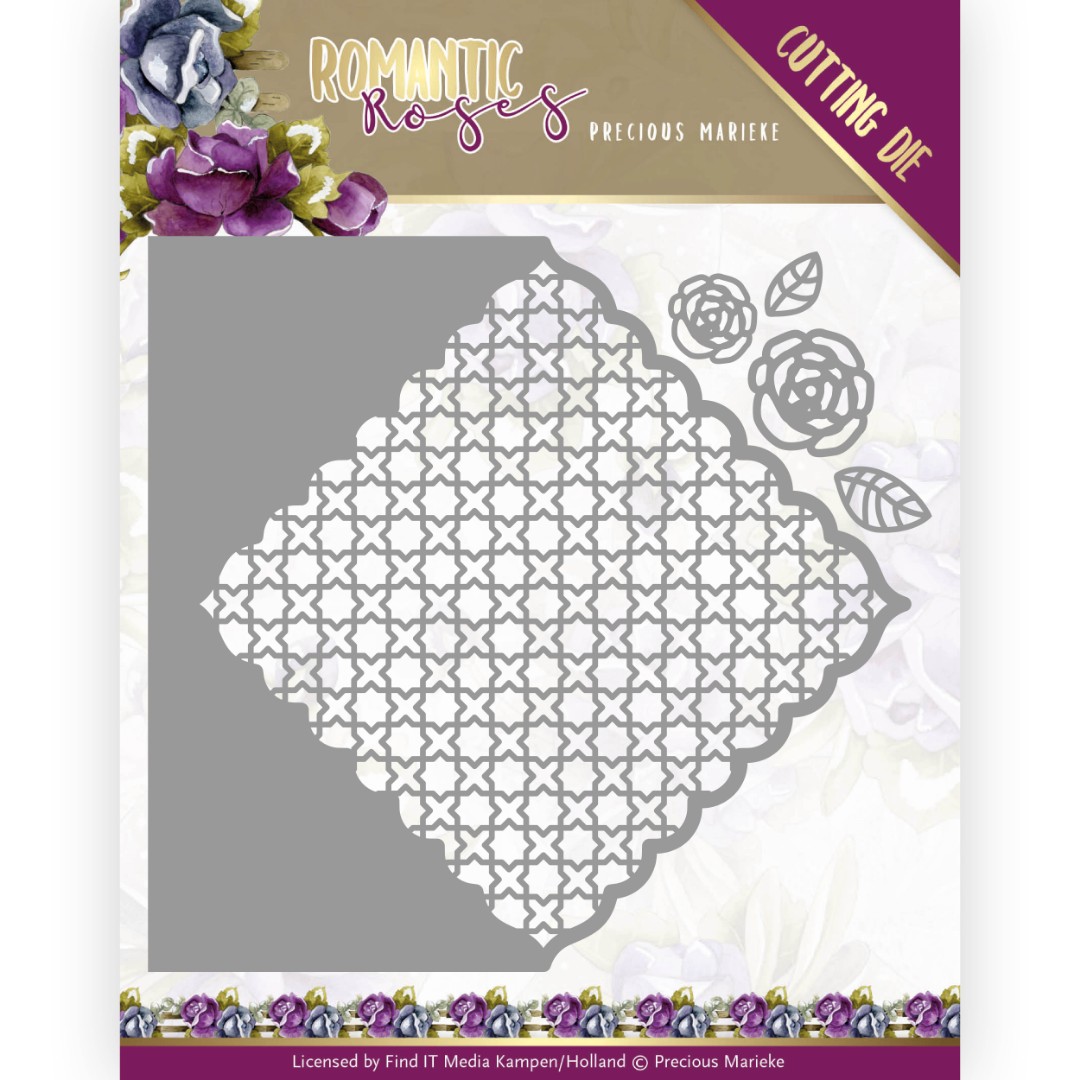 Rose Fence Square - Romantic Roses Cutting Die by Precious Marieke Rose Fence Square - Romantic Roses Cutting Die by Precious Marieke