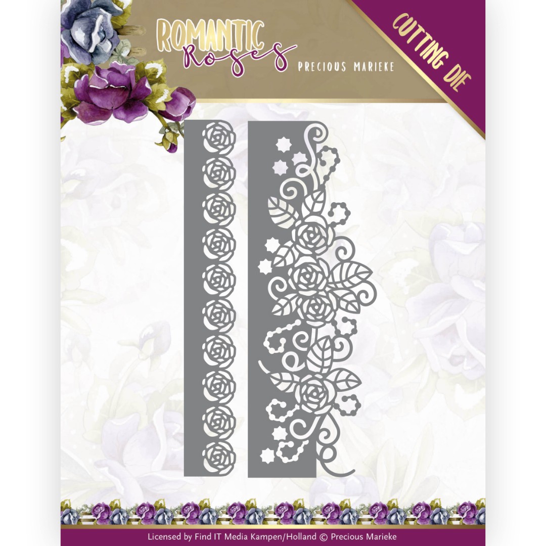 Rose Border - Romantic Roses Cutting Die by Precious Marieke Rose Border - Romantic Roses Cutting Die by Precious Marieke
