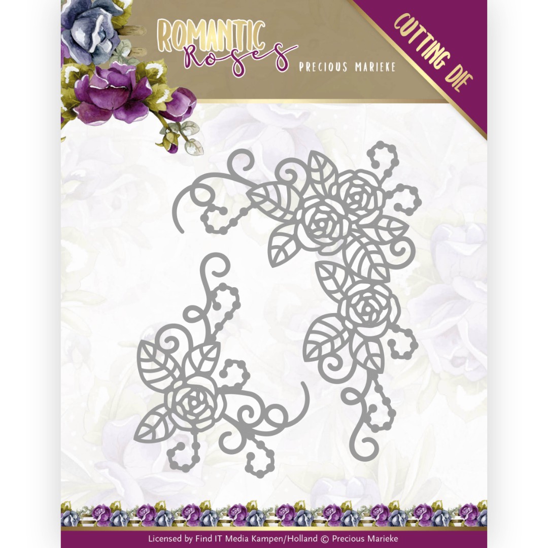Rose Corner - Romantic Roses Cutting Die by Precious Marieke Rose Corner - Romantic Roses Cutting Die by Precious Marieke