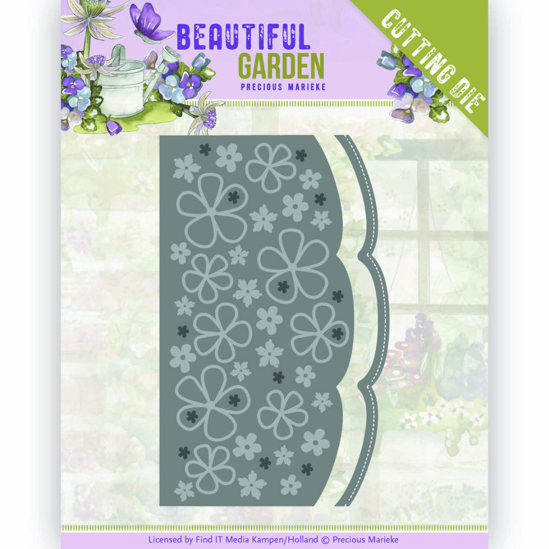 Flower Border - Beautiful Garden Cutting Die by Precious Marieke Flower Border - Beautiful Garden Cutting Die by Precious Marieke