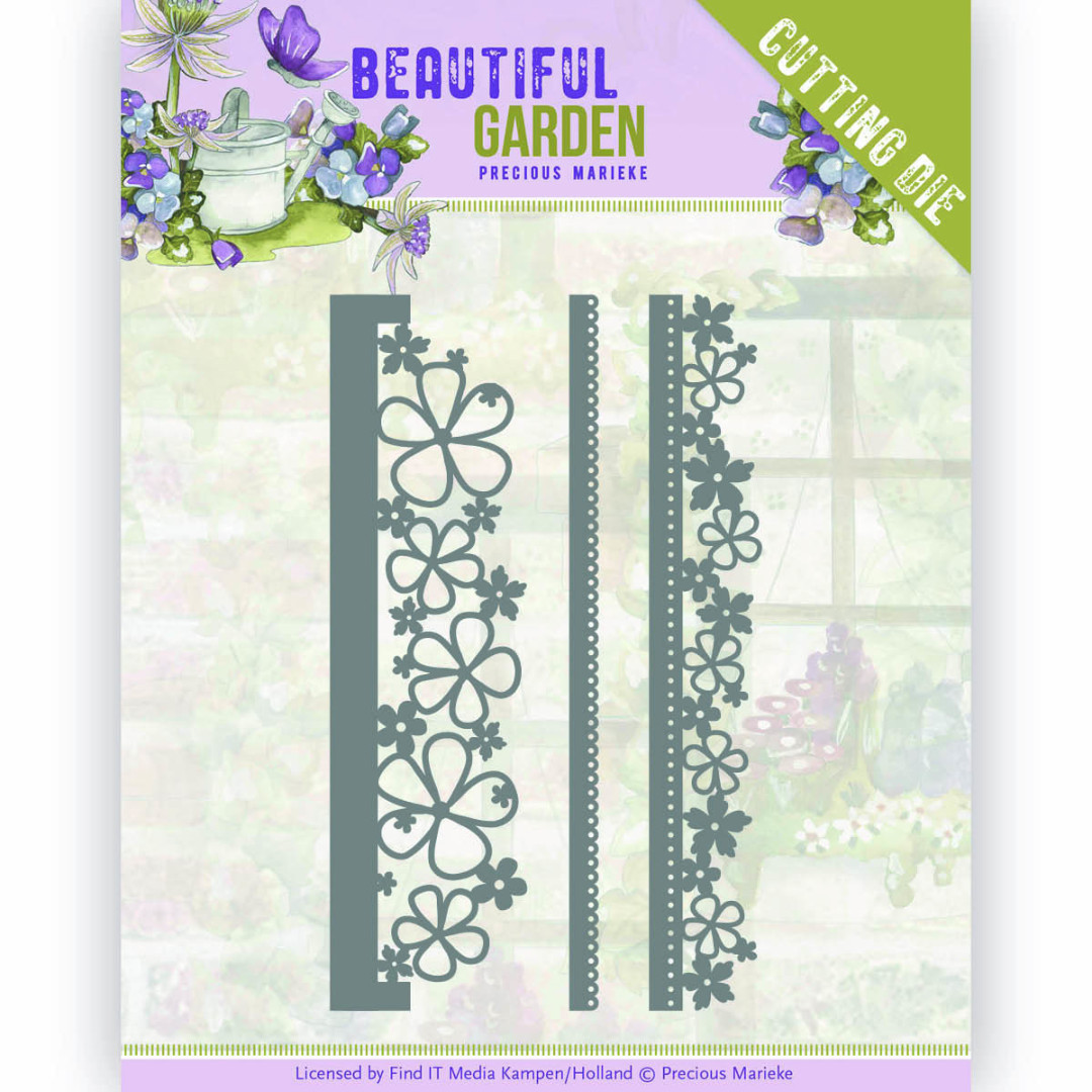 Flower Edges - Beautiful Garden Cutting Die by Precious Marieke Flower Edges - Beautiful Garden Cutting Die by Precious Marieke