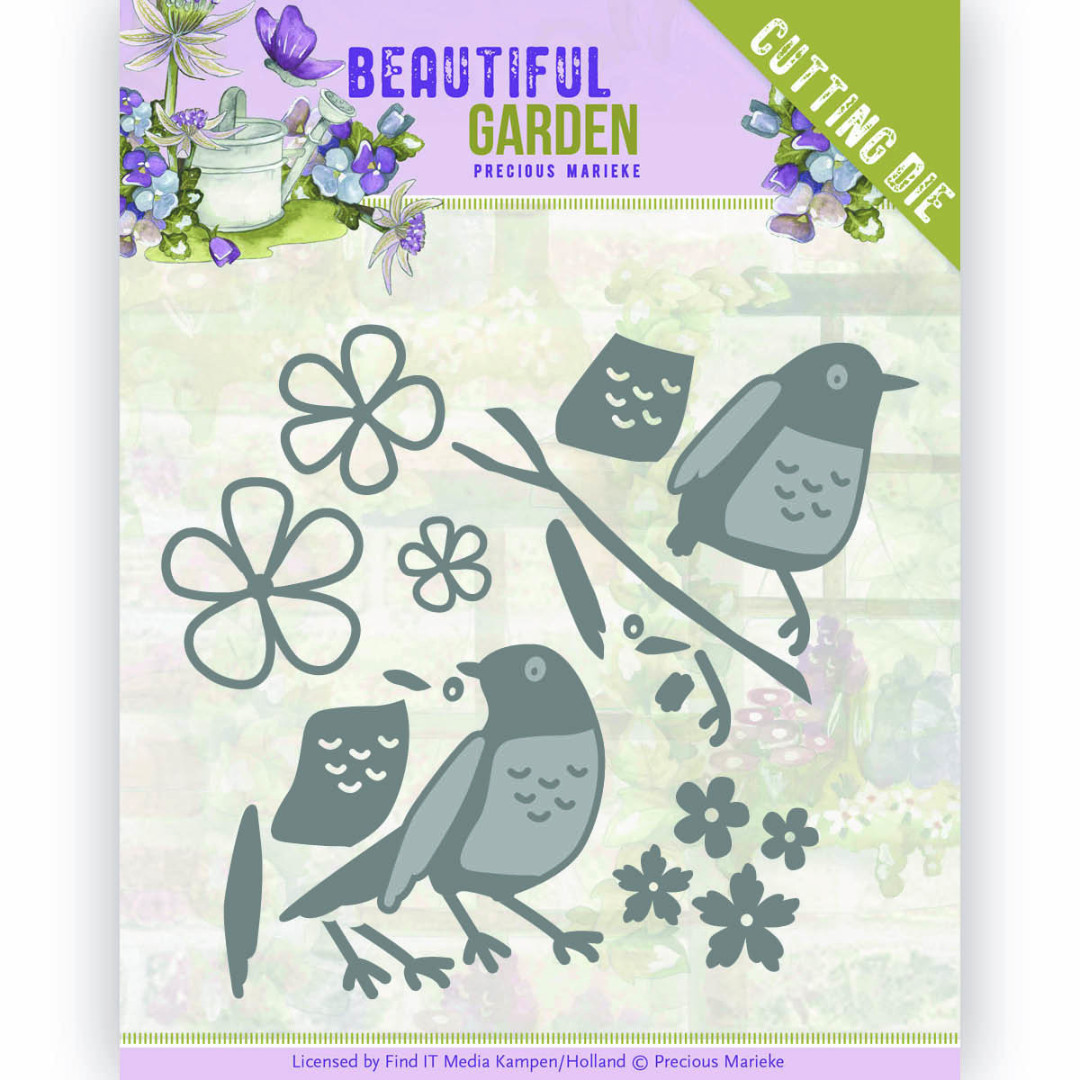 Birds - Beautiful Garden Cutting Die by Precious Marieke Birds - Beautiful Garden Cutting Die by Precious Marieke