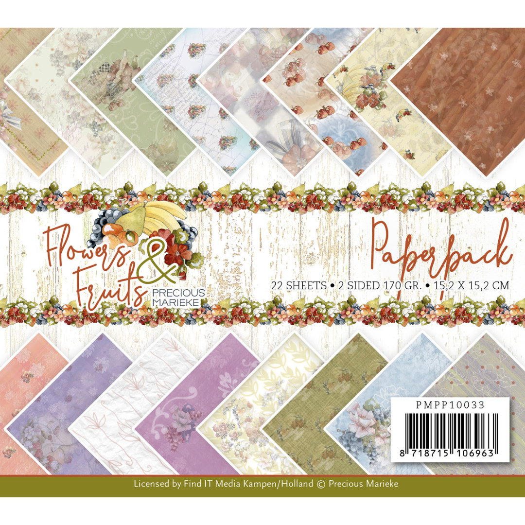 Paperpack - Precious Marieke - Flowers and Fruits Paperpack - Precious Marieke - Flowers and Fruits