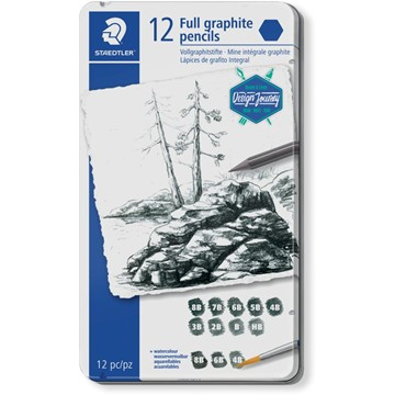 Mars Lumograph pure grahite potl.- set 12 st DJ Mars Lumograph pure grahite potl.- set 12 st DJ