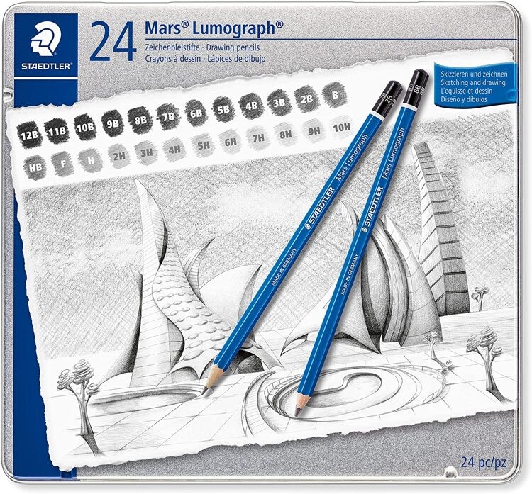 Mars Lumograph potlood - set 24 st Mars Lumograph potlood - set 24 st