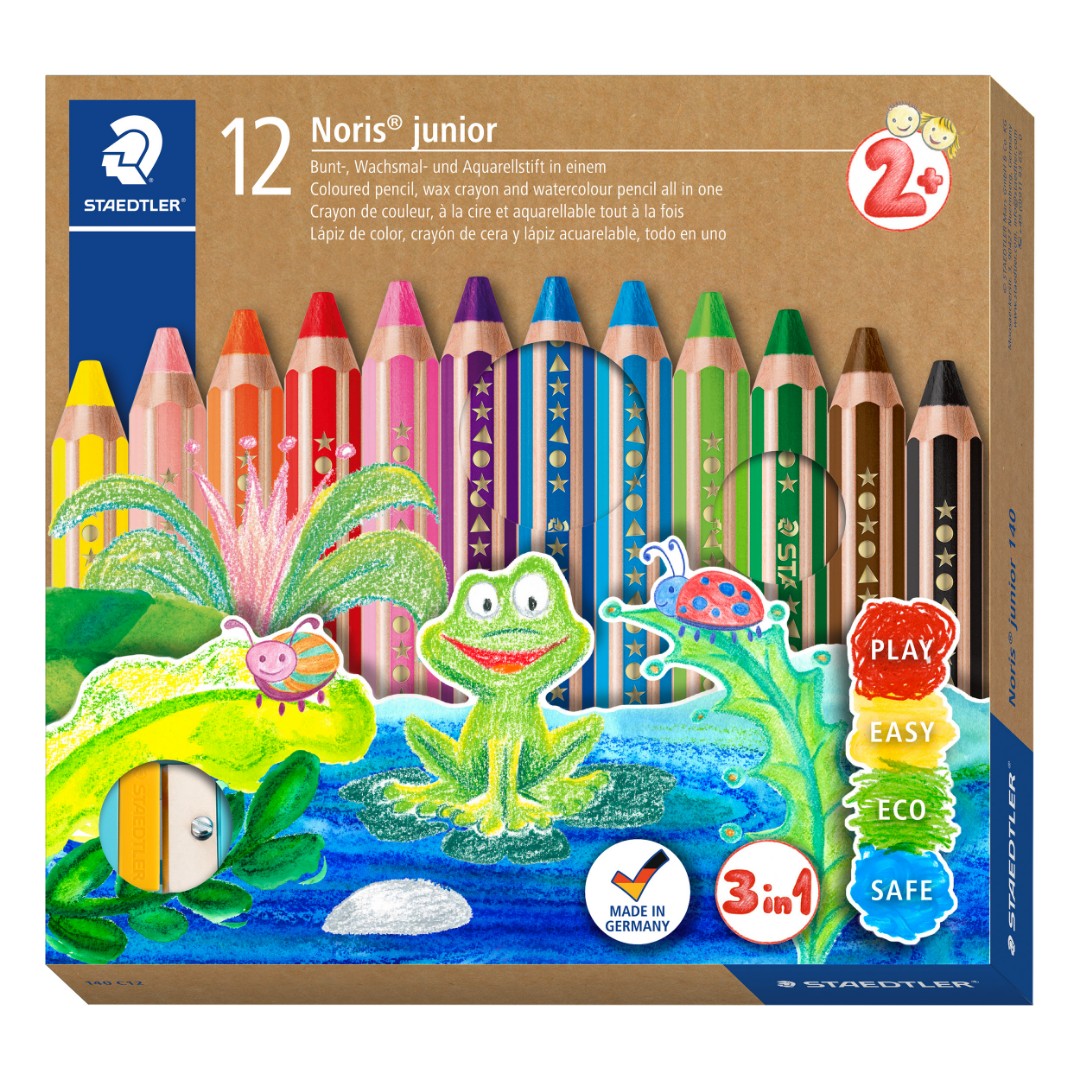 Noris junior 3-in-1 kleurpotlood - set 12 st Noris junior 3-in-1 kleurpotlood - set 12 st