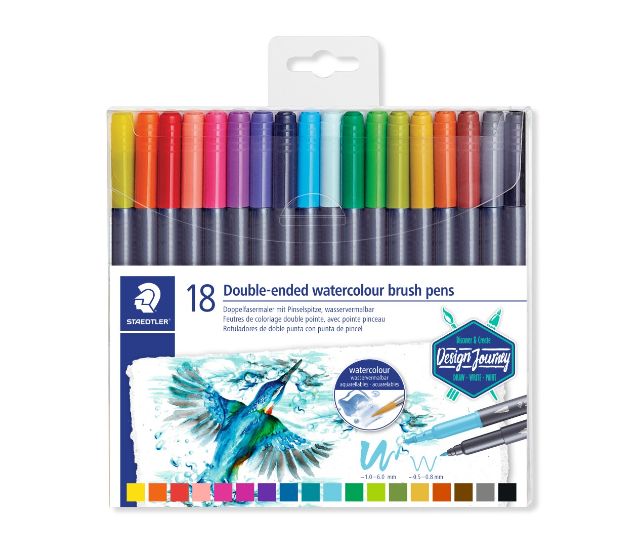 marsgraphic duo penseelmarker - set 18 st marsgraphic duo penseelmarker - set 18 st