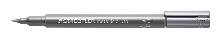 Silver Metallic Brush Silver Metallic Brush