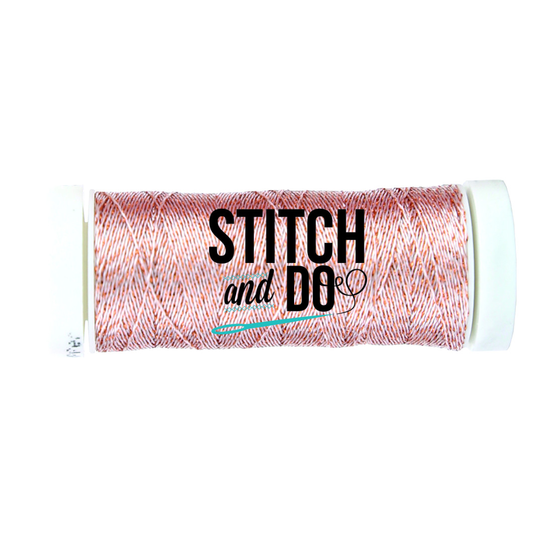 Silver-Copper Sparkles Embroidery Thread Stitch and Do Silver-Copper Sparkles Embroidery Thread Stitch and Do