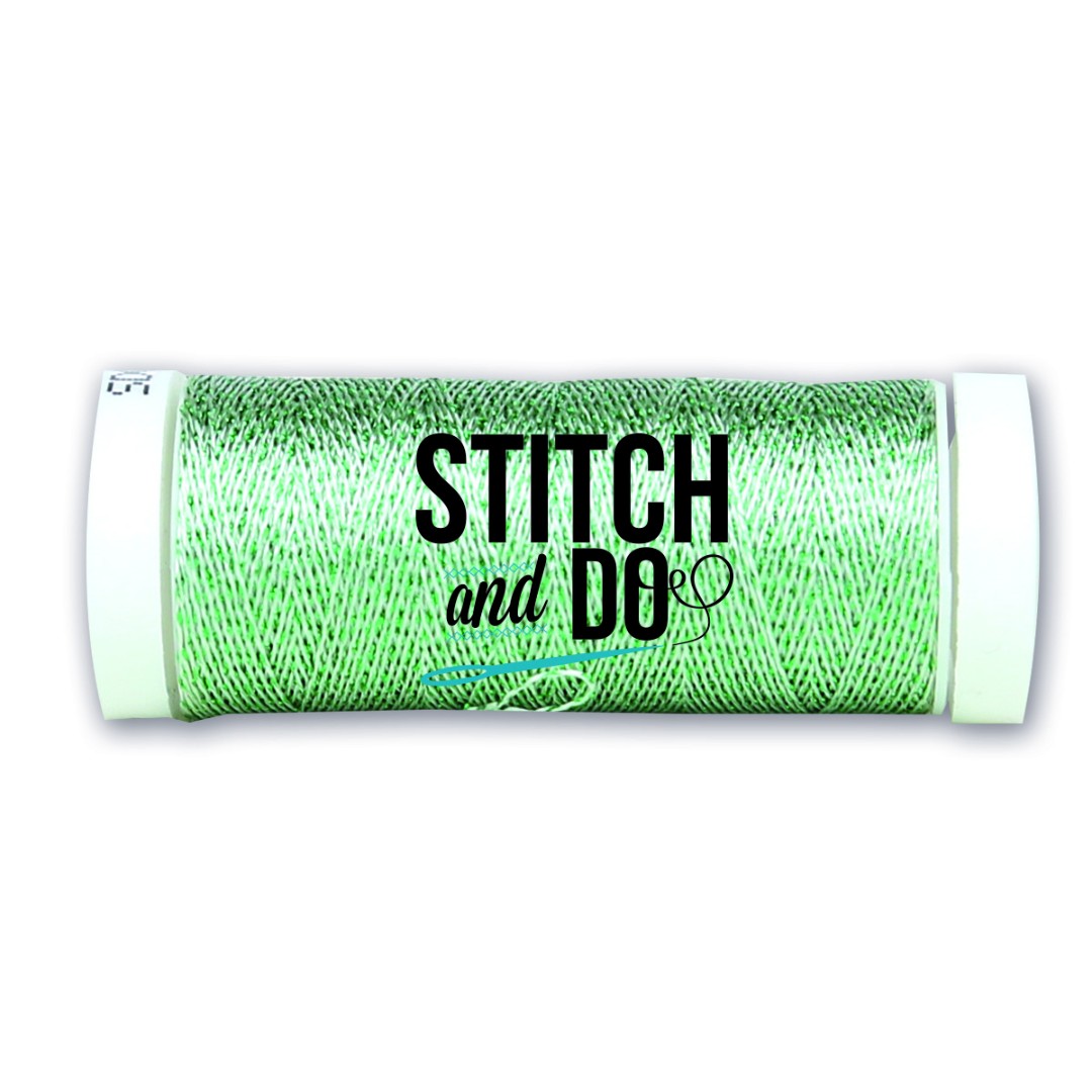 Stitch and Do Sparkles Embroidery Thread - Silver-Green Stitch and Do Sparkles Embroidery Thread - Silver-Green