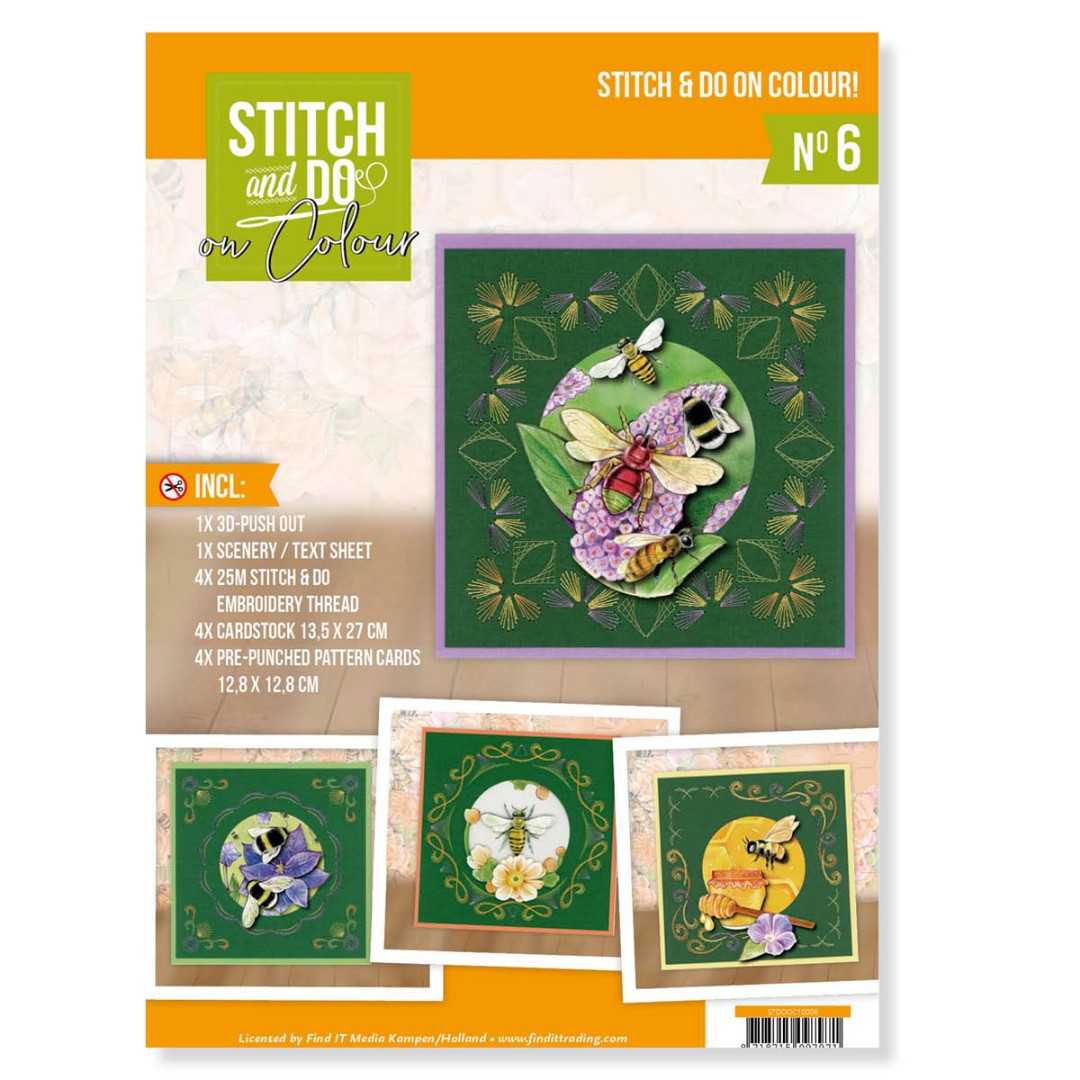 Stitch and Do on Colour 006 - Jeanine's Art - Humming Bees Stitch and Do on Colour 006 - Jeanine's Art - Humming Bees