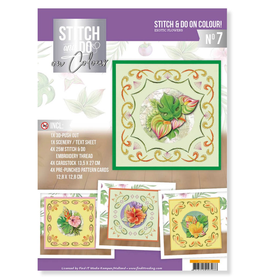 Stitch and Do on Colour 007 - Jeanine's Art - Exotic Flowers Stitch and Do on Colour 007 - Jeanine's Art - Exotic Flowers